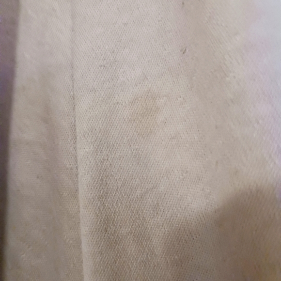 Boho Cotton Blend Oatmeal Color Stretch Midi A Line Flowy Skirt - Picture 6 of 7